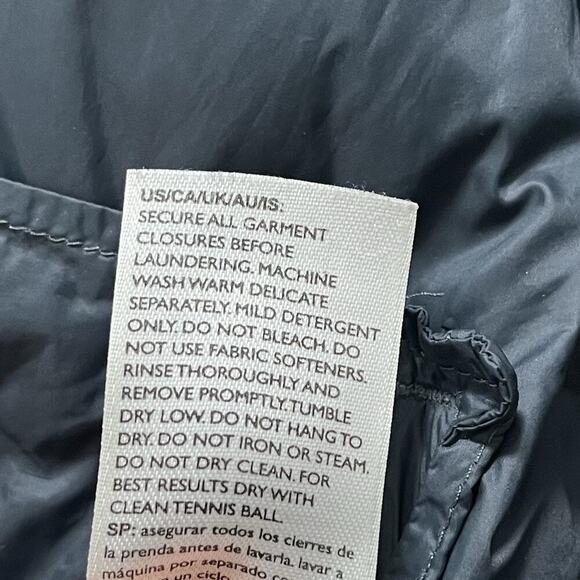 Eddie Bauer Mens 650 Down Wide Channel Hooded Puffer Jacket Size M Gray Packable - Picture 7 of 7